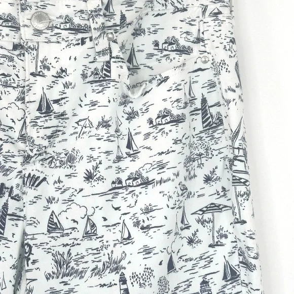 Charter Club‎ Bristol Capri Nautical Coastal 5 pocket Cotton/Spandex Size 8 - Picture 3 of 16